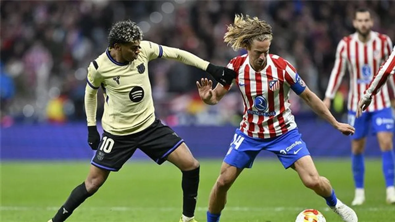 توقيت انطلاق مواجهة برشلونة وأتلتيكو مدريد ببطولة كأس ملك إسبانيا والقنوات المجانية الناقلة